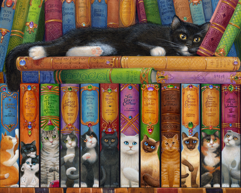 Bibs de bibliothèque de chat, Randal Spangler (1000pcs)