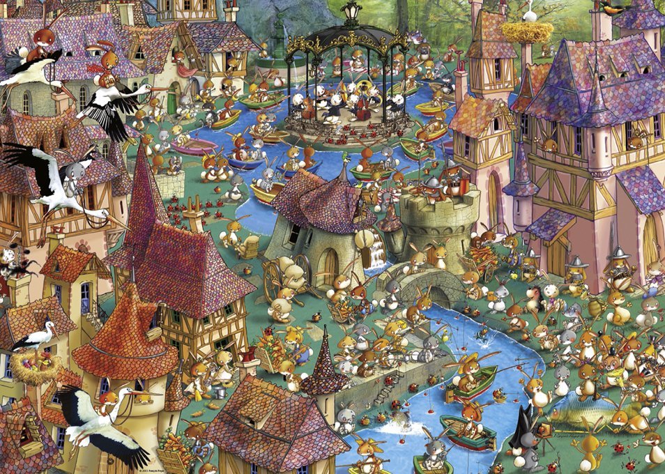 Bunnytown, Ruyer (boîte triangulaire) (1000pcs)