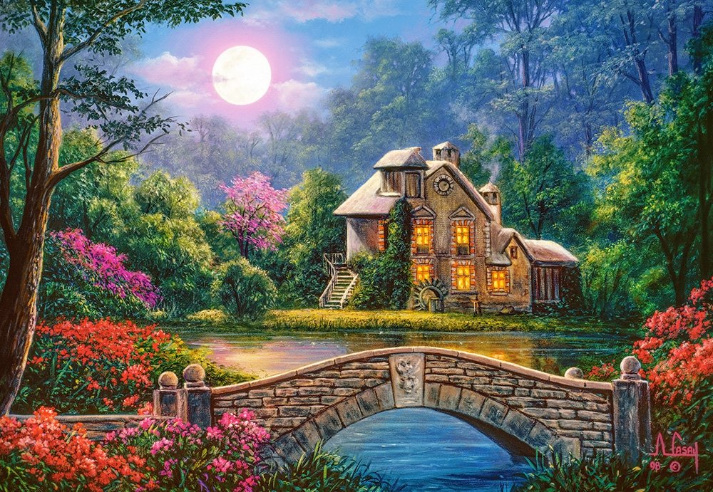 Cottage in the Moon Garden, Anthony Casay