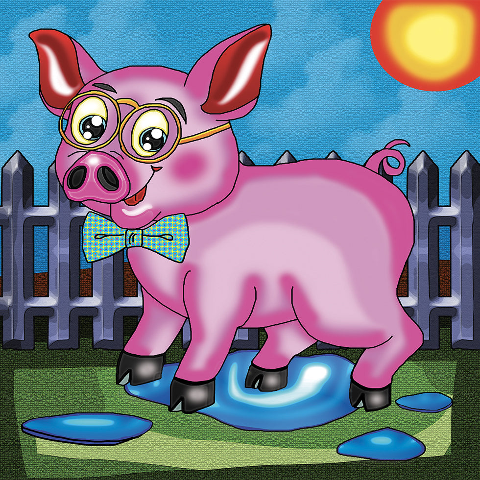 Rosario (Cochon / Pig), peinture de diamant