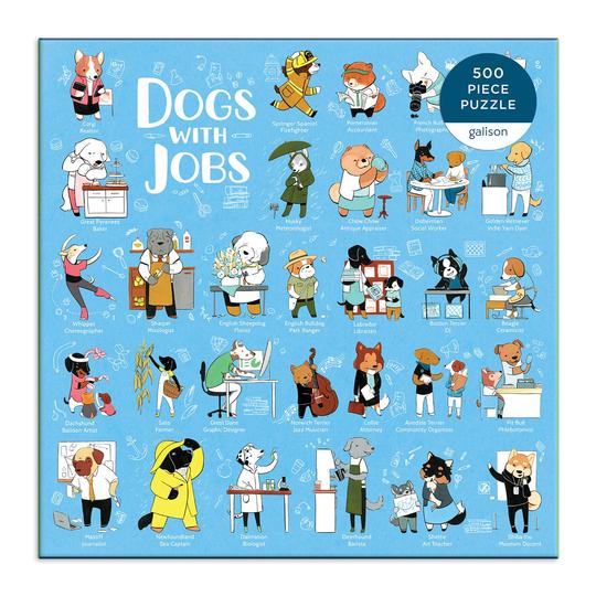 Chiens avec des emplois