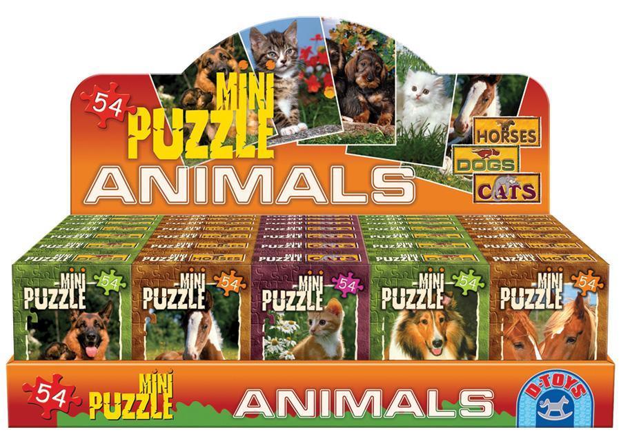 Mini puzzle des animaux (cheval gris)