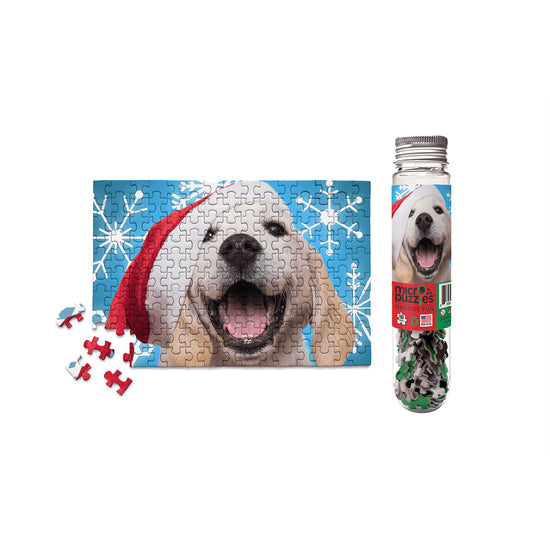 Micro Puzzle - Holiday Santa Paws