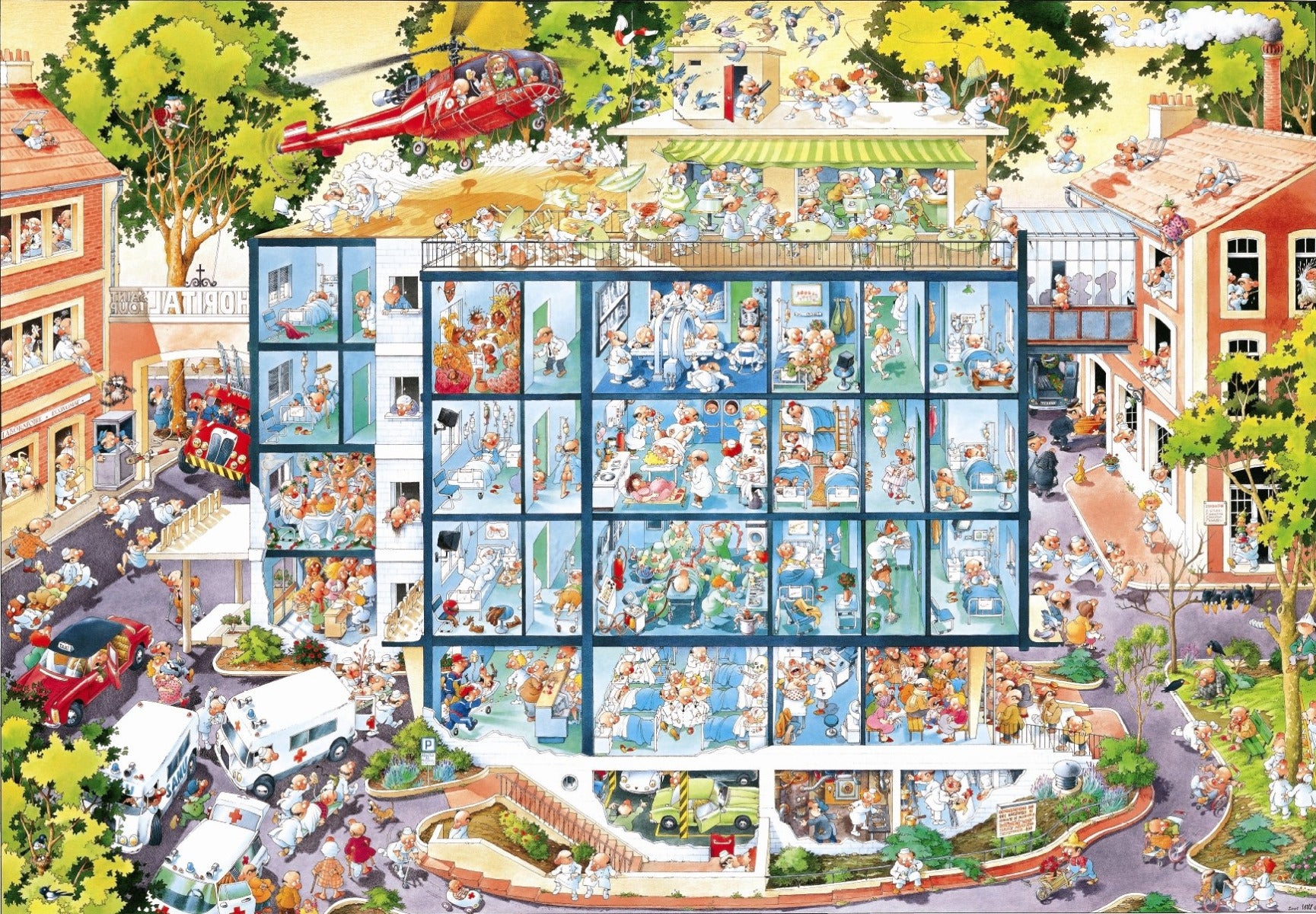 Salle d'urgence, Loup (boîte triangulaire) (2000pcs)