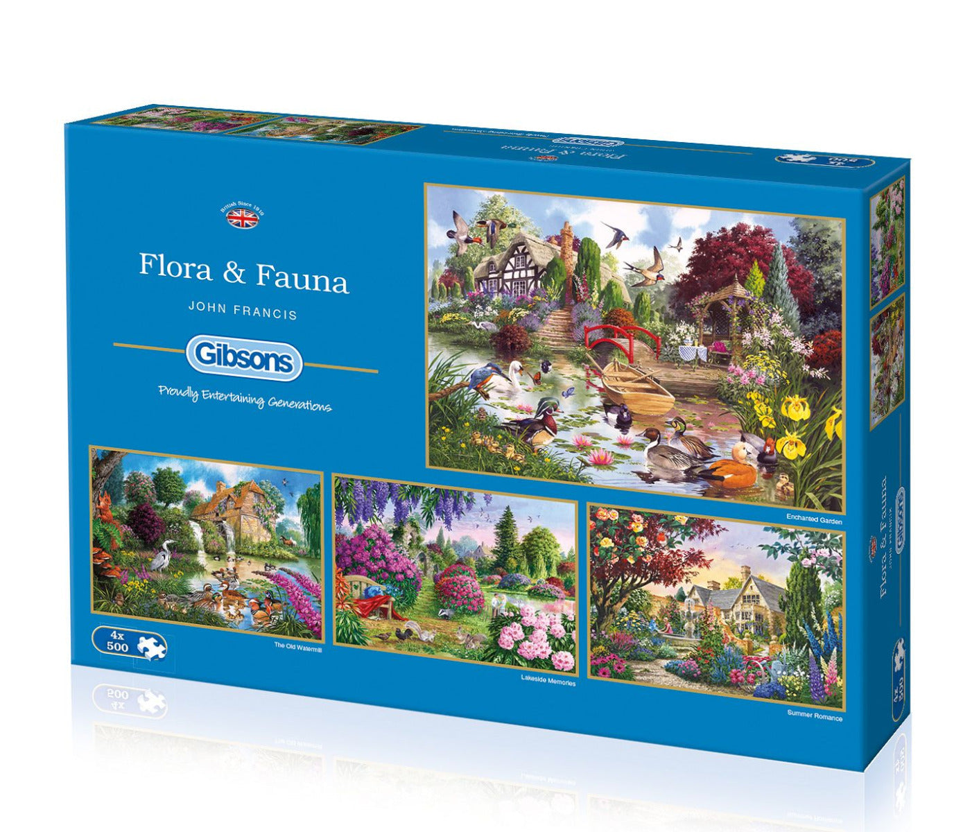 PFG Flora & Fauna, John Francis (4-in-1 Multipack) (Usage/Used - PUZZLES FOR GOOD)