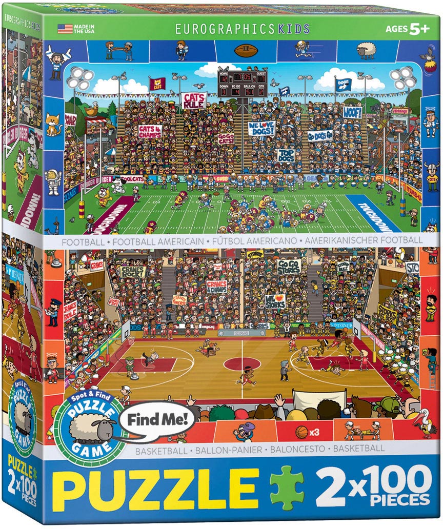 Spot & Find: Football & Basketball (2-in-1)