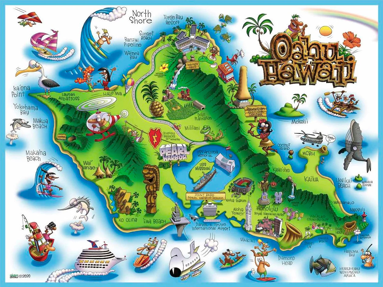 Oahu, Hawaï, Steve Gray (500pcs)