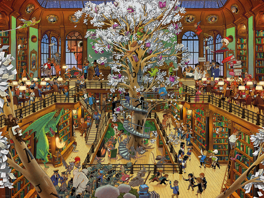 Library, Uli Oesterle (Triangular Box) (1500pcs)