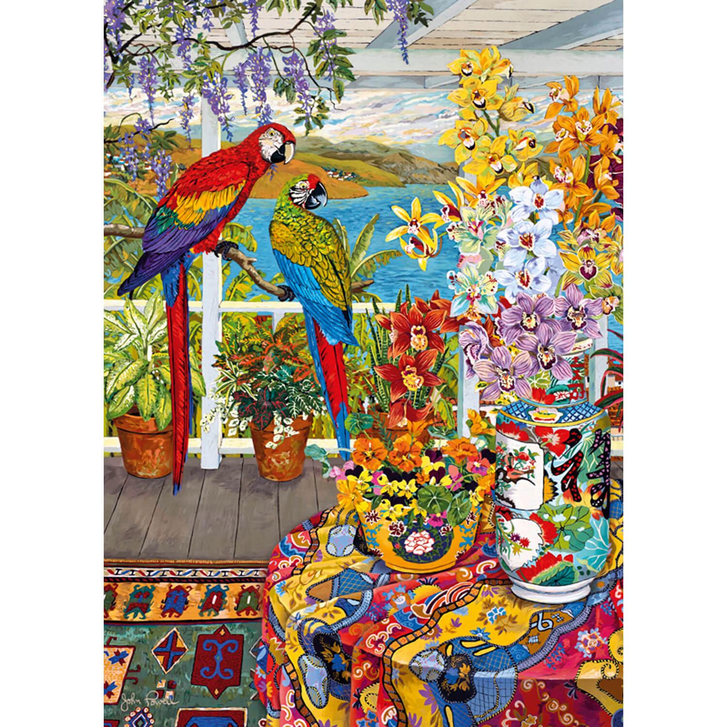 Perroquets sur la véranda (1000pcs)
