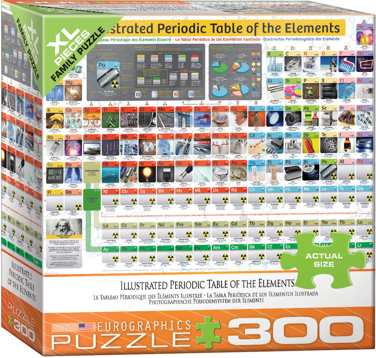 Illustrated Periodic Table of the Elements (300XLpcs)