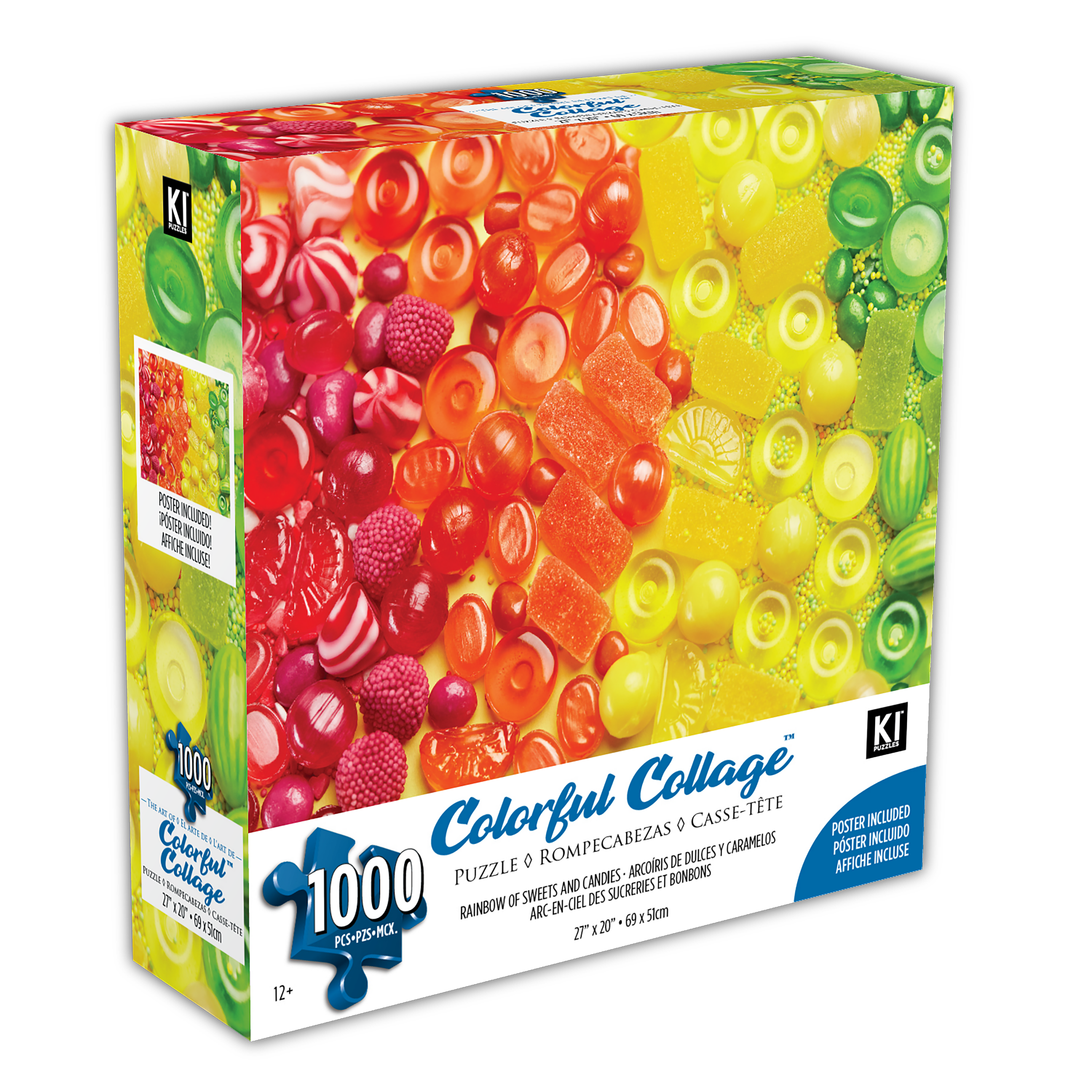 Colorful Collage - Rainbow of Sweets & Candies (1000pcs)