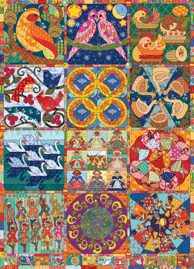 Twelve Days of Christmas Quilt (1000pcs)