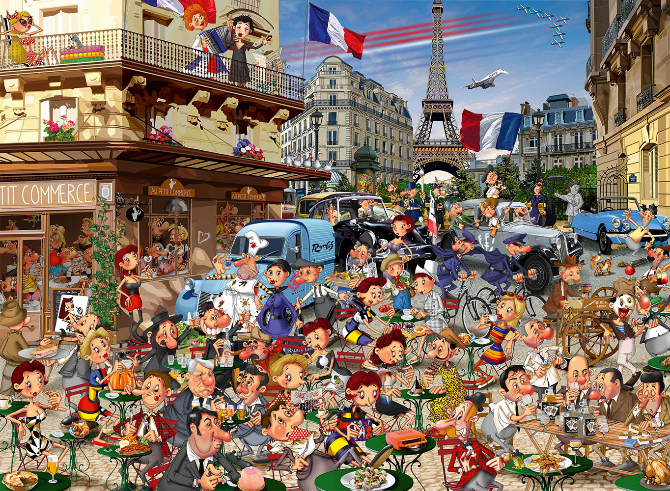 PFG Les Trentes Glorieuses, Francois Ruyer (3000pcs) (Usage/Used - PUZZLES FOR GOOD)
