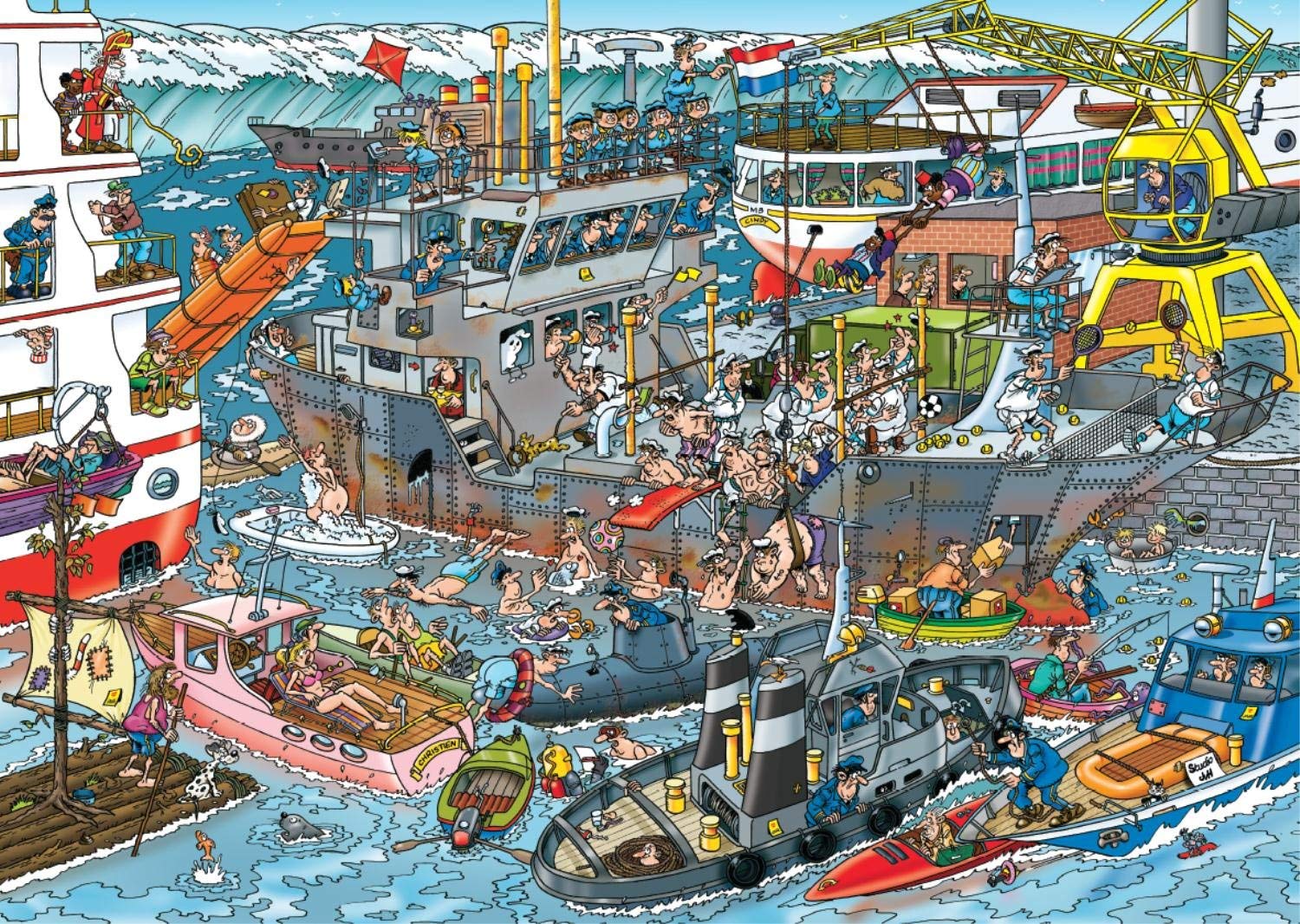 Dock de chargement de mer, Jan van Haasterren (500pcs)