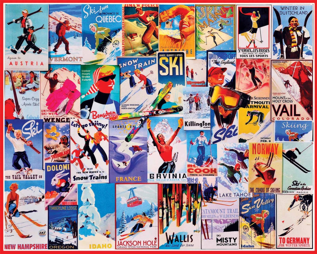 Affiches de ski vintage, Charlie Girard