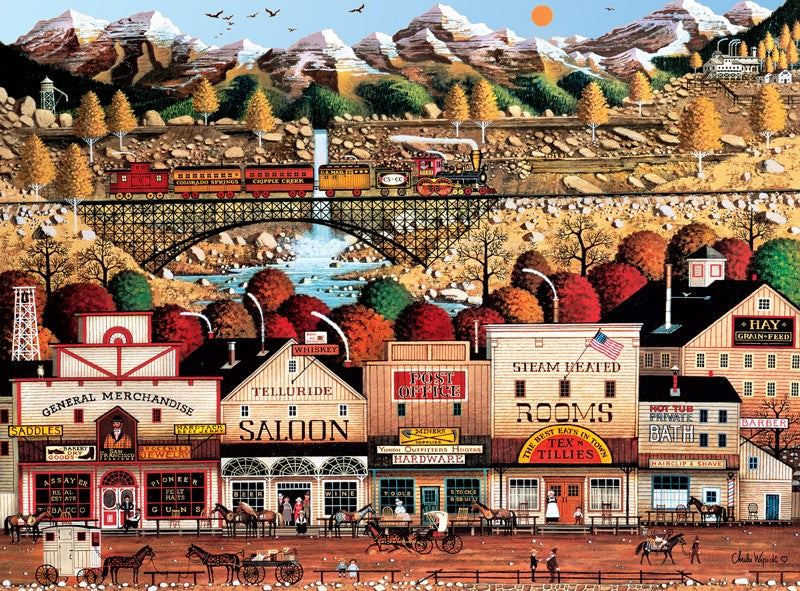 PFG Sleepy Town West, Charles Wysocki (Usage/Used - PUZZLES FOR GOOD)