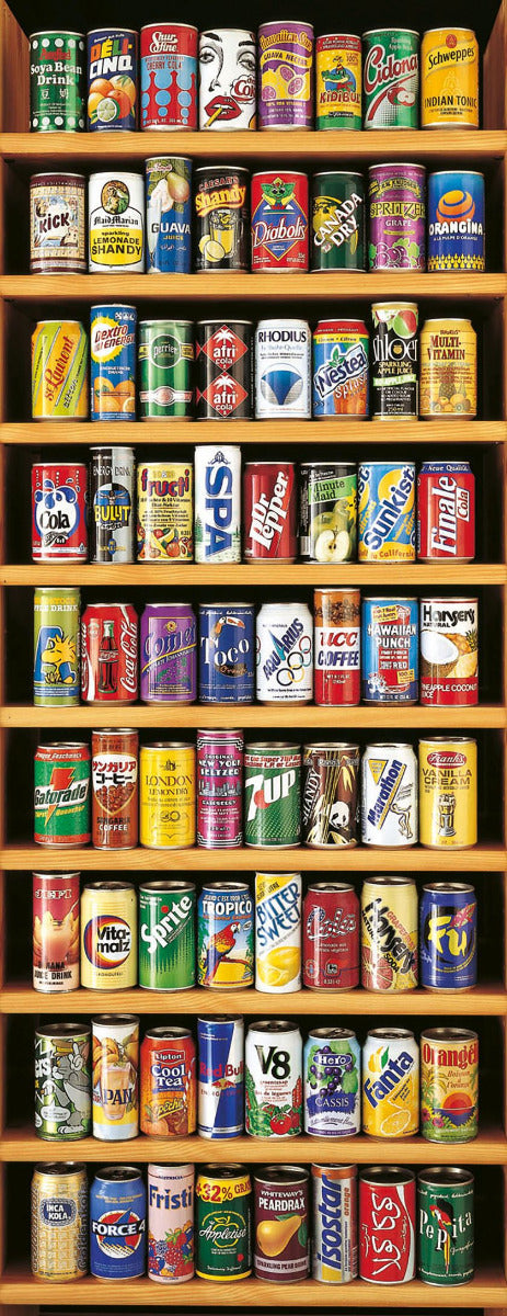 Canettes de soda (panorama vertical)