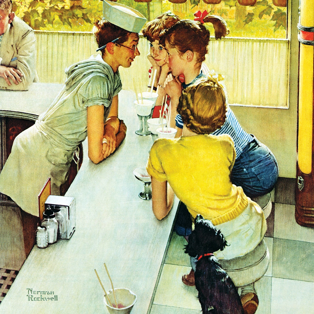Post du samedi soir - Soda Jerk, Norman Rockwell (1000pcs)