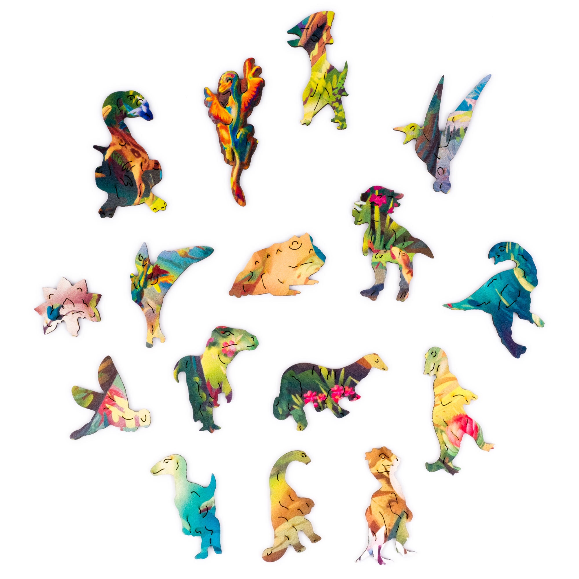 Woosaic Tyrannosaurus Rex 4 in 1 - Collection Dino (puzzle en bois en bois)