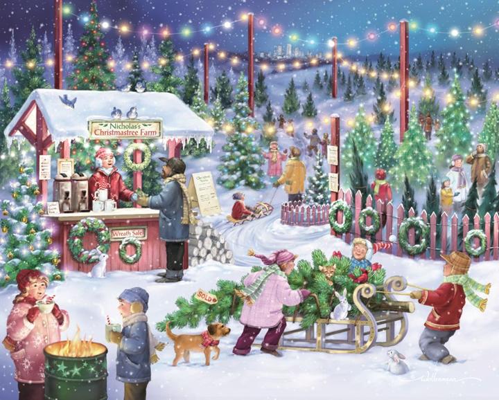 Christmas Tree Farm, Randy Wollenmann (1000pcs)