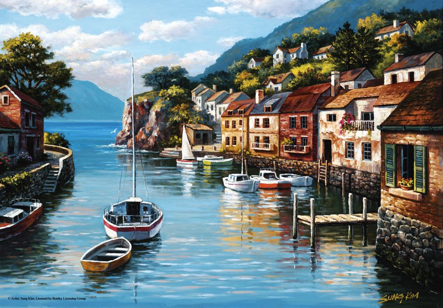 Village sur l'eau, chanté Kim (500pcs)