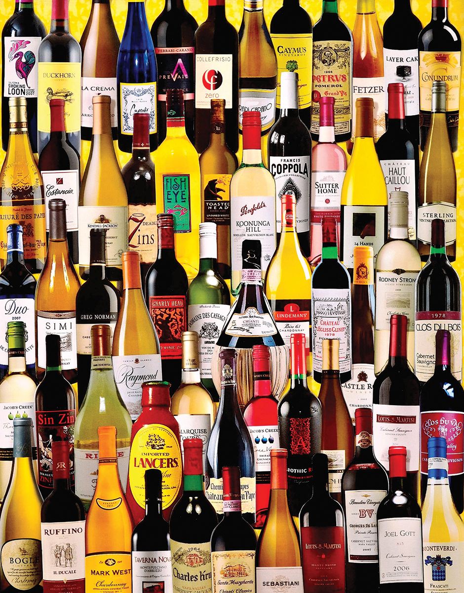 Bouteilles de vin, Charlie Girard