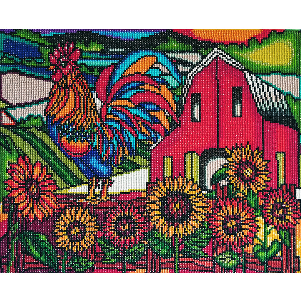 Coq / Rooster, peinture de diamant